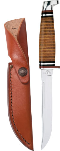 CASE KNIVES LEATHER UTILITY – HUNTER WITH LEATHER SHEATH