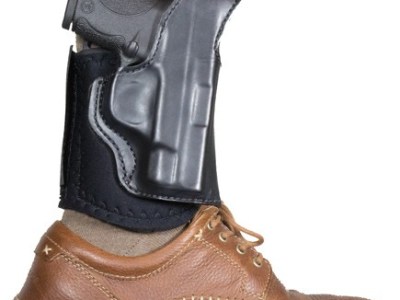 DESANTIS DIEHARD ANKLE HOLSTER – RH LEATHER FITS GLOCK 43 BLACK