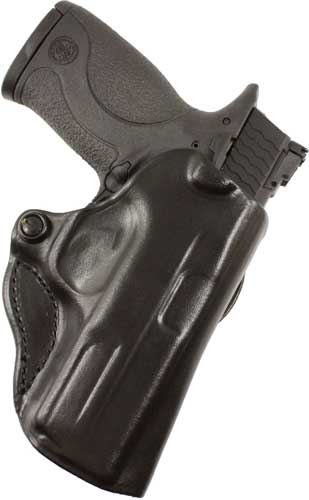 DESANTIS MINI SCABBARD HOLSTER – RH OWB LEATHER 1911 5″ BLACK