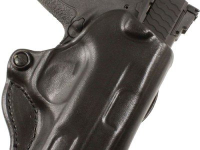 DESANTIS MINI SCABBARD HOLSTER – RH OWB LEATHER KIMBER MICRO BL