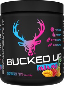 BUCKED UP PRE-WORKOUT MIAMI – STRAWBERRY MANGO 30 SERVINGS