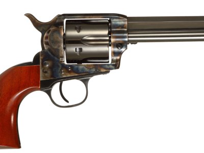 Taylors & Company 556101 1873 Cattleman Drifter 45 Colt (LC) Caliber with 4.75″ Blued Finish Barrel, 6rd Capacity Blued Finish Cylinder, Color Case Hardened Finish Steel Frame & Walnut Grip