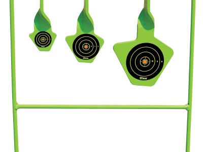 SME SMEST22 Spinning Target  Rimfire Pistol/Rifle Steel Black/Green Bullseye Illustration Impact Enhancement Motion