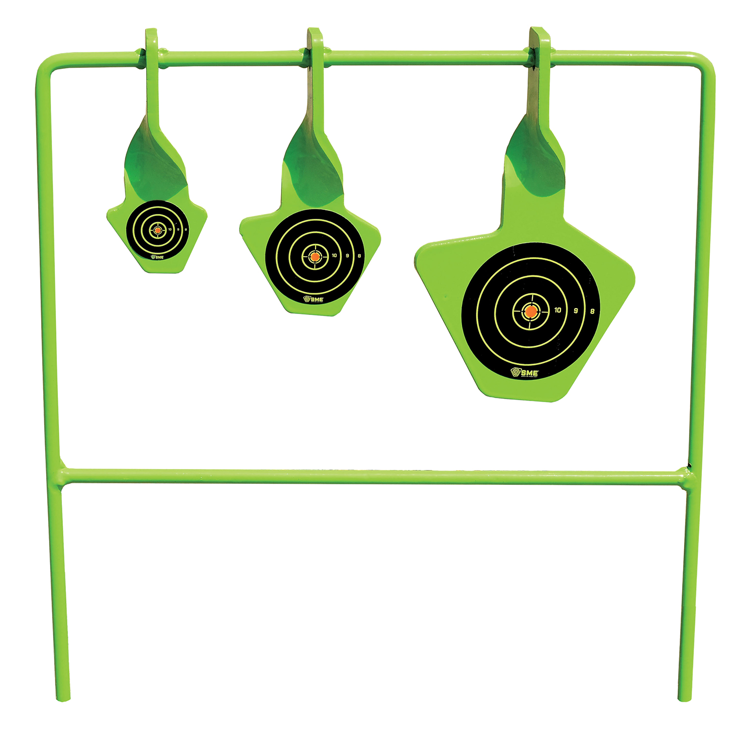 SME SMEST22 Spinning Target  Rimfire Pistol/Rifle Steel Black/Green Bullseye Illustration Impact Enhancement Motion