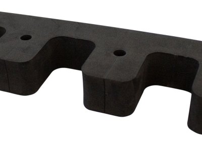 SME SMEMGR Magnet Gun Rest  Black High Density Foam, Holds Guns Or Fishing Poles