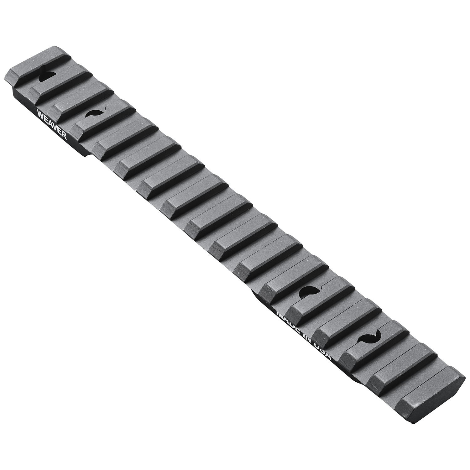 Weaver Mounts 99481 Multi-Slot Base  Extended Black Anodized Aluminum Fits Winchester 70 Short Action