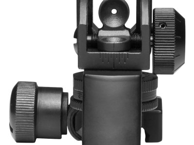 NcStar MARDRS AR15 Rear A2 Backup Iron Sight  Black Dual Aperture for AR-15