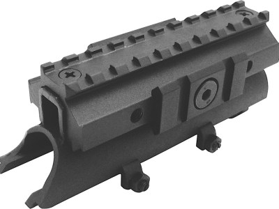 NcStar MTSKS Tri-Rail Receiver Cover SKS Rifle Weaver 4.80″ Long Black Anodized See-Thru Aluminum