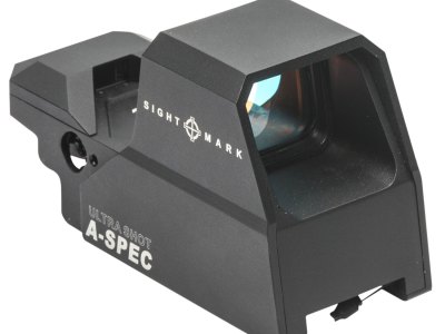 Sightmark SM26032 Ultra Shot A-Spec Open Reflex Sight Matte Black 1 x 33 mm x 24 mm 3 MOA Red Dot/5 MOA Red Dot/50 MOA Circle Multi Reticle