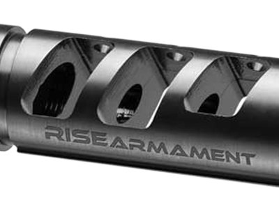 Rise Armament RA701223BLK RA-701 Compensator Black Nitride 416R Stainless Steel with 1/2″-28 tpi Threads & 2.50″ OAL for 5.56x45mm NATO AR-Platform
