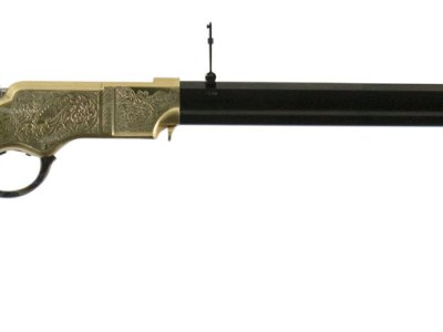 Taylors & Company 550296 1860 Brass Engraved 44-40 Win 13+1 24.25″ Blued Octagon Barrel, Brass Engraved/ Brass Receiver, Walnut/ Synthetic Stock, Right Hand