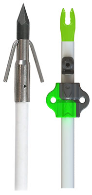 MUZZY FISH ARROW W/CARP POINT – NOCK & BOTTLE SLIDE 1EA