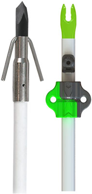 MUZZY FISH ARROW W/GAR POINT – NOCK & BOTTLE SLIDE 1EA