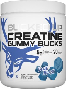 BUCKED UP CREATINE GUMMIES – BLUE BLAST 20 SERVINGS
