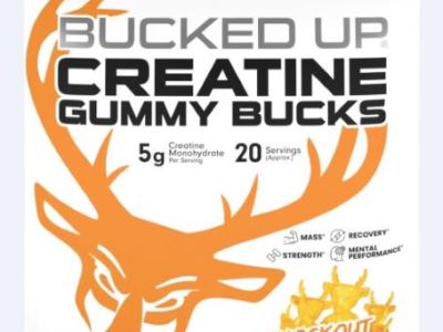 BUCKED UP CREATINE GUMMIES – KNOCKOUT PUNCH 20 SERVINGS