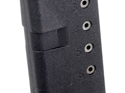 ProMag GLK12 Standard  6rd 9mm Luger Compatible w/ Glock 43 Black DuPont Zytel Polymer