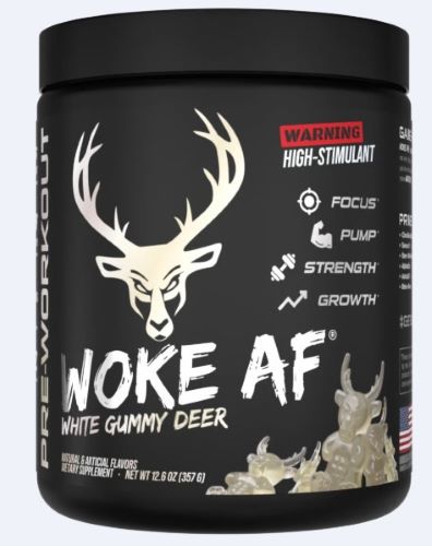 BUCKED UP PRE-WORKOUT WOKE AF – WHITE GUMMY DEER 30 SERVINGS