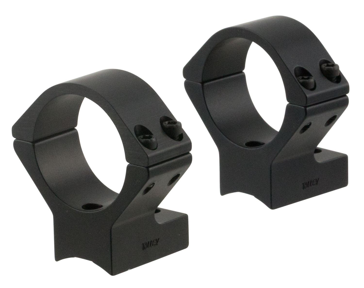 Talley 930707 Scope Mount/Ring Combo  Black Anodized 1″ Tube Ruger 10/22 Low Rings
