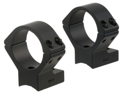 Talley 950725 Scope Mount/Ring Combo  Black Anodized 1″ Tube Savage Round Receiver with AccuTrigger (110 Series/A17/A22) High Rings