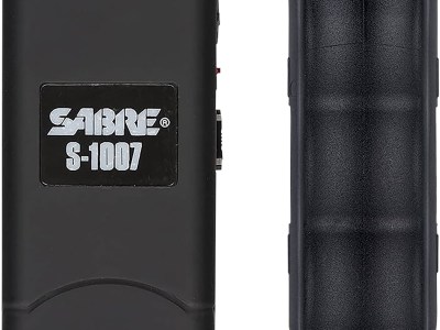 Sabre S7BHCBK Multi-Range Protection Pack Black Plastic 1.6 uC Pain Rating Includes Pepper Spray/Stun Gun w/Flashlight