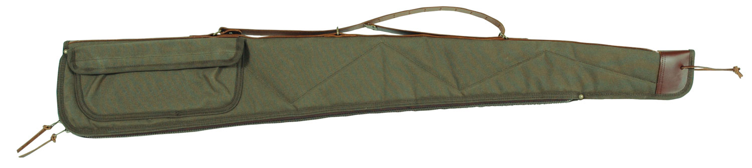 Bob Allen 14533 Canvas Shotgun Case Green Canvas 44″ Long Shotgun