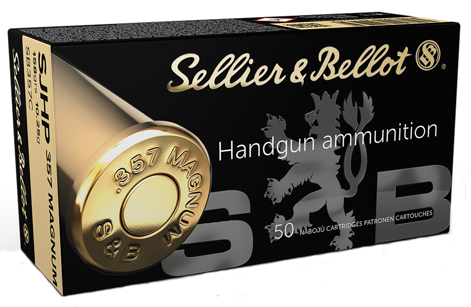 Sellier & Bellot SB357C Handgun  357Mag 158gr Semi Jacketed Hollow Point 50 Per Box/20 Case