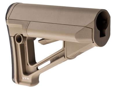 Magpul MAG470-FDE STR Carbine Stock Flat Dark Earth Synthetic for AR-15, M16, M4 with Mil-Spec Tube (Tube Not Included)