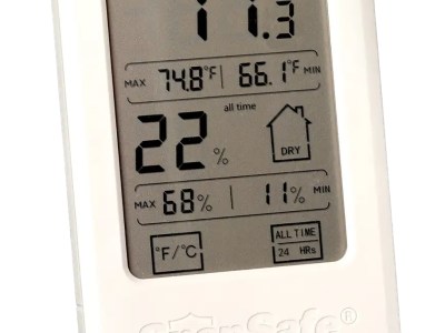 SnapSafe 75909 Gun Safe Hygrometer Gray AAA