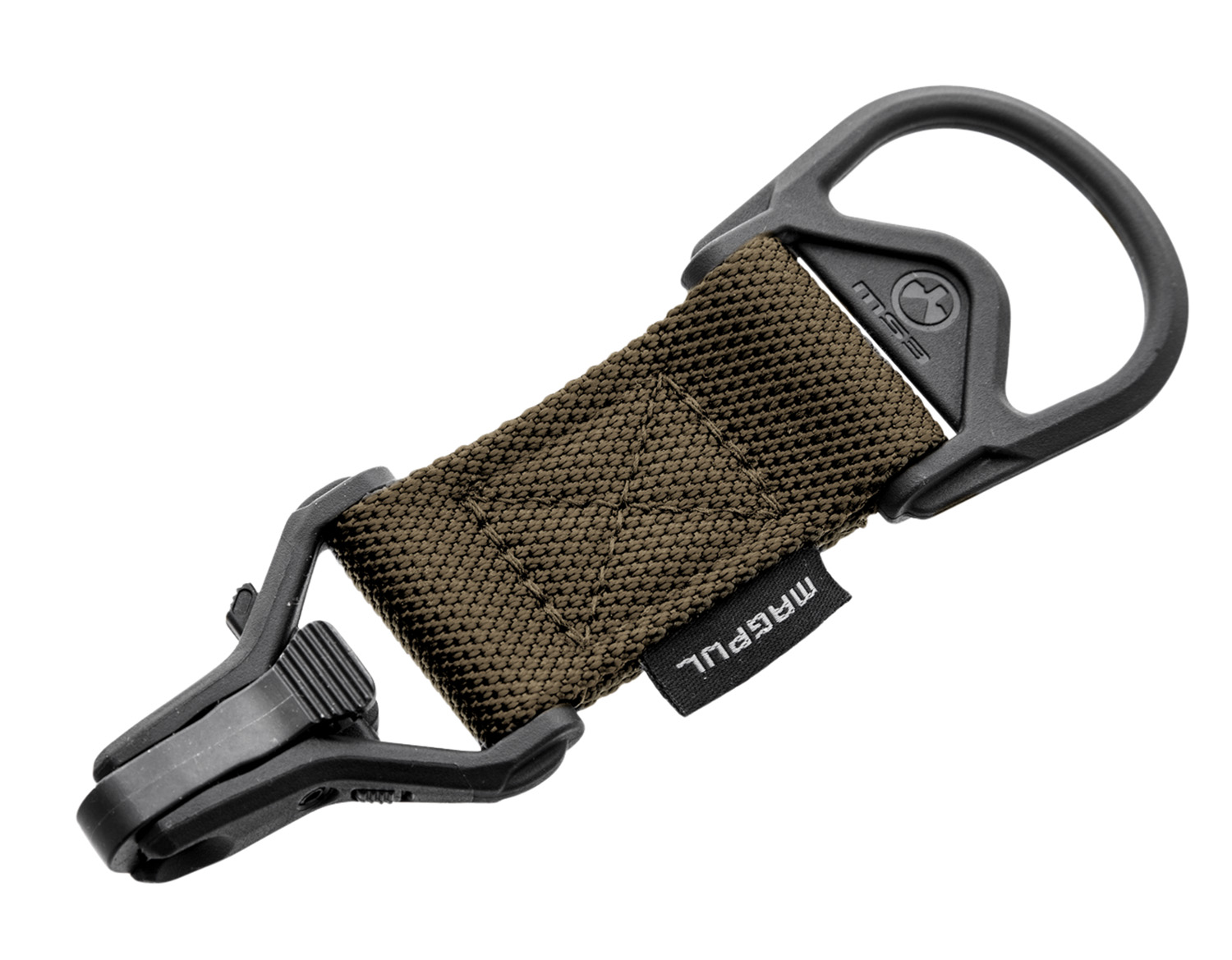 Magpul MAG516-COY MS1/MS3 Sling Adapter made of Steel with Coyote Melonite Finish, Polymer Hardware, Nylon 1.25″ Webbing & Two to One-Point Design for AR-15, M4 & M16