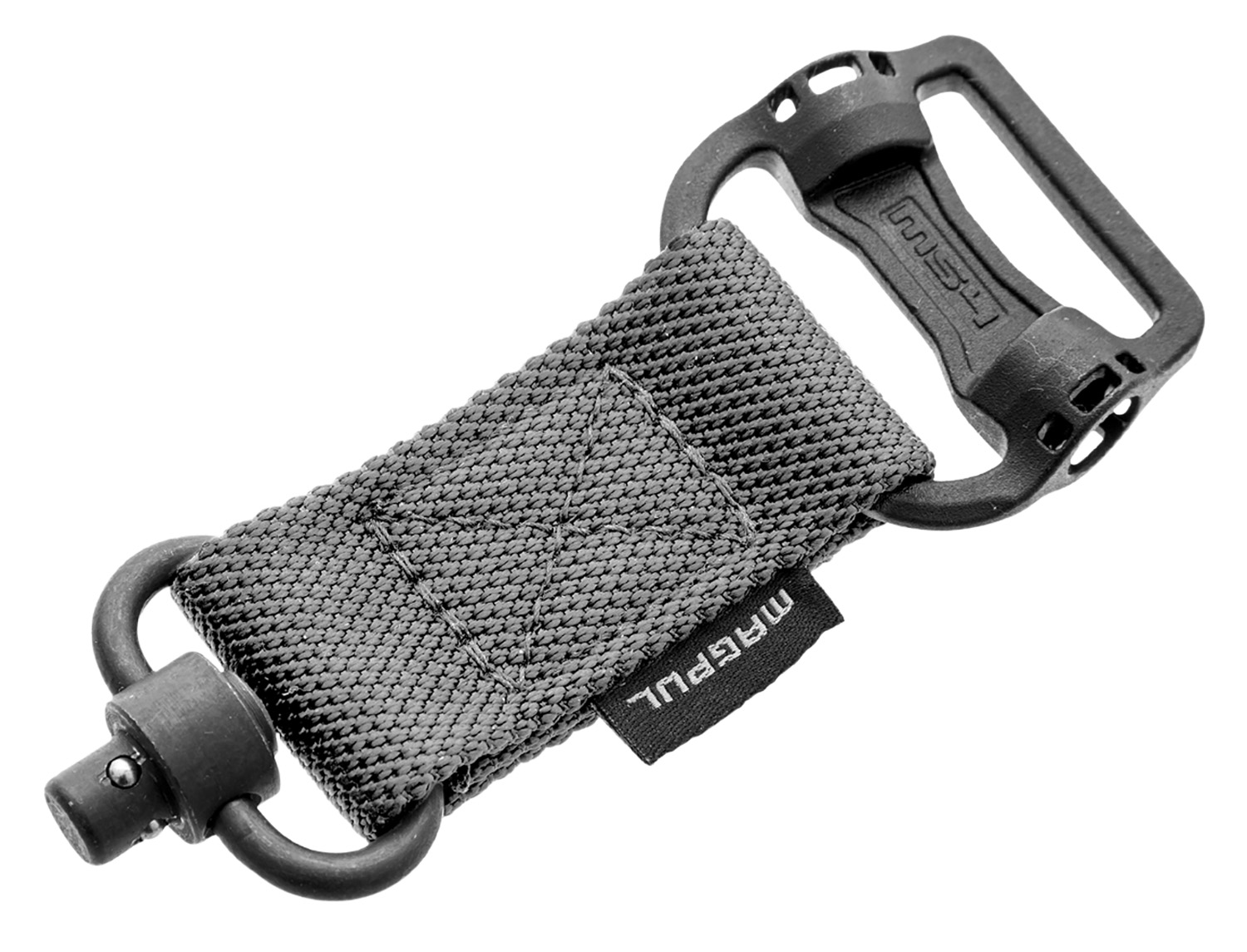 Magpul MAG519-GRY MS1/MS4 Sling Adapter made of Steel with Maganese Phosphate Stealth Gray Finish, Polymer Hardware, Nylon 1.25″ Webbing & Two to One-Point Design for AR-15, M4, M16, AK-Platform & AKM