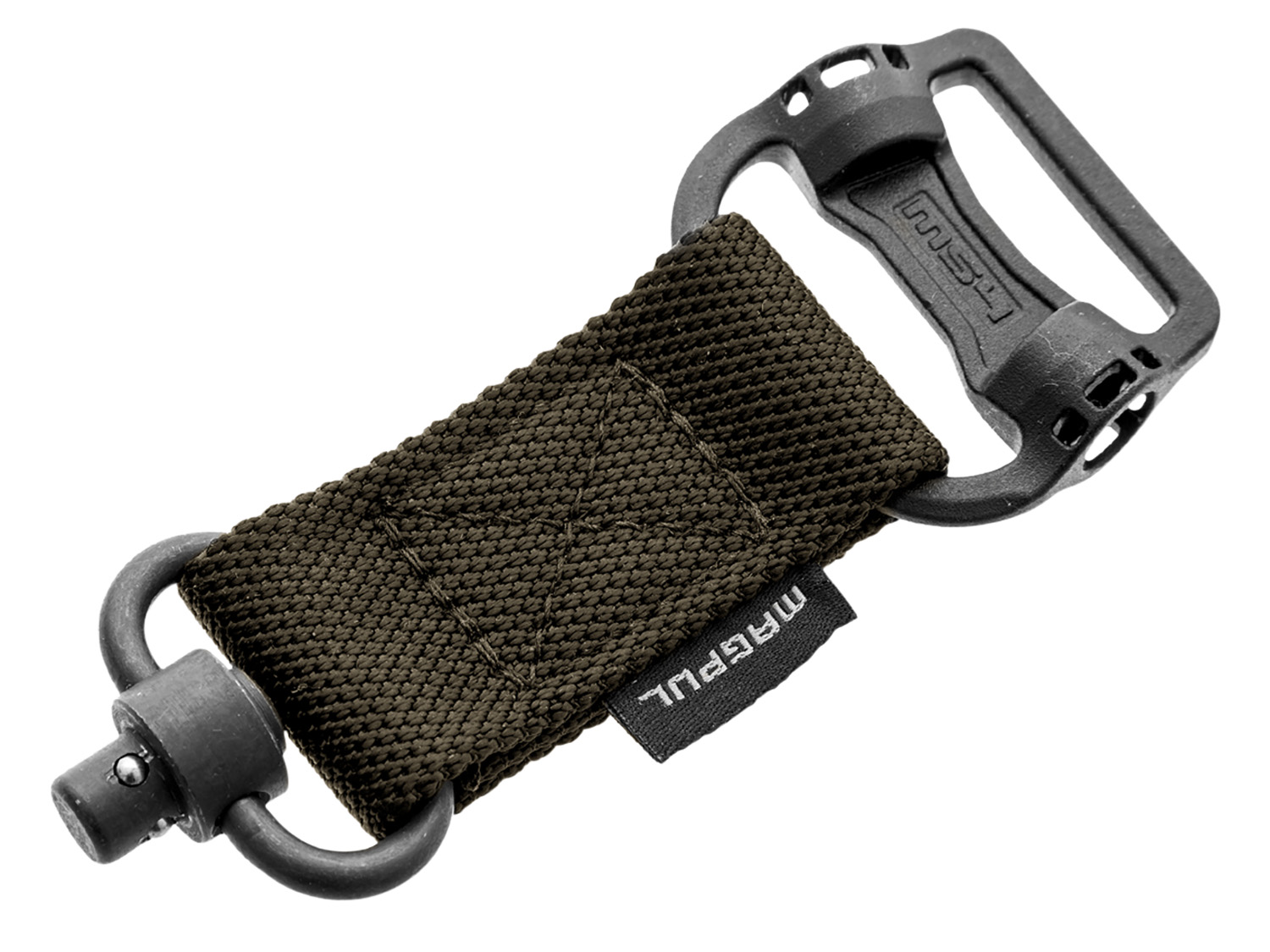 Magpul MAG519-RGR MS1/MS4 Sling Adapter made of Steel with Maganese Phosphate Ranger Green Finish, Polymer Hardware, Nylon 1.25″ Webbing & Two to One-Point Design for AR-15, M4, M16, AK-Platform & AKM