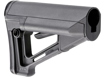 Magpul MAG470-GRY STR Carbine Stock Stealth Gray Synthetic for AR-15, M16, M4 with Mil-Spec Tube (Tube Not Included)