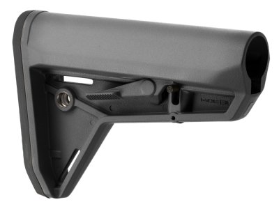Magpul MAG347-GRY MOE SL Carbine Stock Stealth Gray Synthetic for AR-15, M16, M4 with Mil-Spec Tube (Tube Not Included)