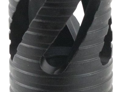 TacFire MZ10213B Thread Crown Muzzle Brake Black Oxide Steel with 5/8″-24 tpi Threads & 2.05″ OAL for 308 Win AR-10