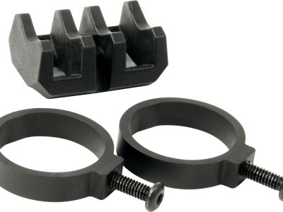 Magpul MAG614-BLK Light Mount V-Block and Rings  Black Anodized Aluminum/Polymer