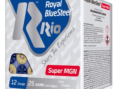 Rio Ammunition RBSSM402 BlueSteel Royal 12Gauge 3.50″ 1 3/8oz 2Shot 25 Per Box/10 Case