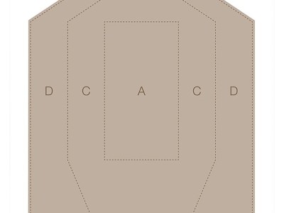 Birchwood Casey 37018 EZE-Scorer  IPSC Paper Hanging Universal 12″ x 18″ Tan 100 Per Pkg