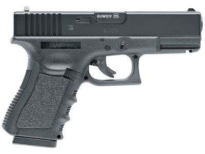 Umarex 2255200 Glock 19 Gen3 CO2 177 BB 16+1 4.25″ Black Polymer Grips