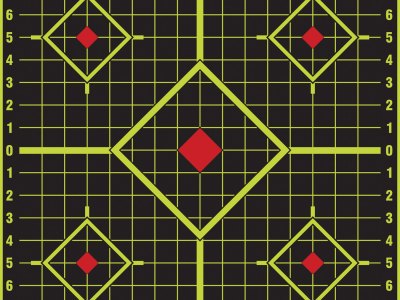 Pro-Shot 1775SI5PK SplatterShot Sight-In Self-Adhesive Paper Black/Green 17.75″ 5-Diamond 5 Pack