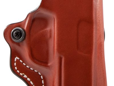 DeSantis Gunhide 019TA8JZ0 Mini Scabbard  OWB Tan Leather Belt Slide Fits Sig P365 Right Hand