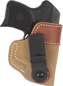 DESANTIS SOFT TUCK HOLSTER IWB – RH LEATHER SHIELD 9/40/45 NAT