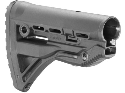 FAB Defense FXGLSHOCK GL-Shock  Buttstock for M16/ M4 w/Anti-Rattle Mechanism Black Polymer