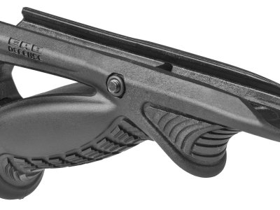 FAB Defense FXPTKB PTK Ergonomic Pointing Grip Angled w/Additional Storage Compartment Black Polymer