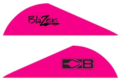 BOHNING BLAZER VANES – 2″ SOLID HOT PINK 36PK