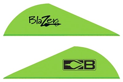 BOHNING BLAZER VANES – 2″ SOLID NEON GREEN 36PK