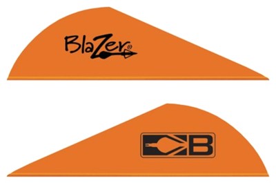 BOHNING BLAZER VANES – 2″ SOLID NEON ORANGE 100PK