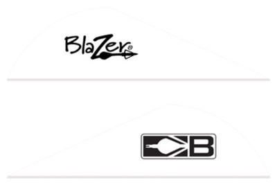 BOHNING BLAZER VANES – 2″ SOLID WHITE 100PK