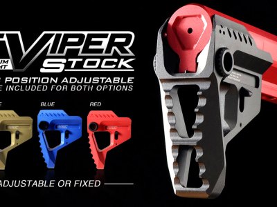 Strike VIPERPITBK Pit Viper Stock  AR-Platform Black Aluminum/Steel