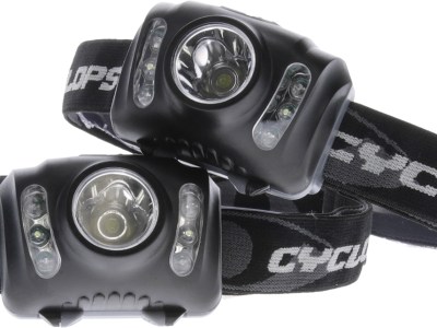 Cyclops CYCHL2102PK Headlamp  210 Lumens White Red/Green/White LED Bulb Black 2 Pack