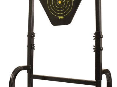 SME 95GNG Gong Heavy Duty 9.50″ Handgun/Rifle Black 10MM NM500 Steel Bullseye Includes Black